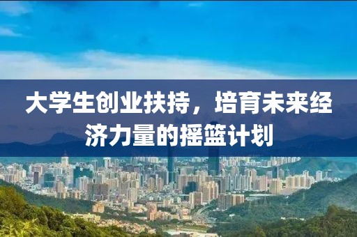 大学生创业扶持，培育未来经济力量的摇篮计划