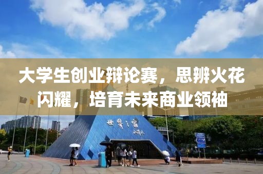 大学生创业辩论赛，思辨火花闪耀，培育未来商业领袖