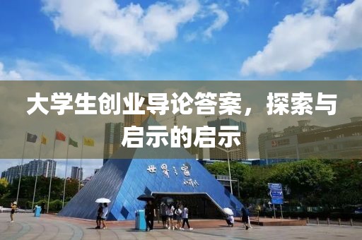 大学生创业导论答案，探索与启示的启示