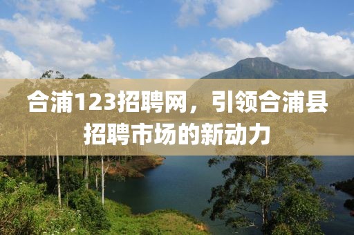 合浦123招聘网，引领合浦县招聘市场的新动力