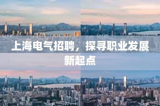 上海电气招聘，探寻职业发展新起点