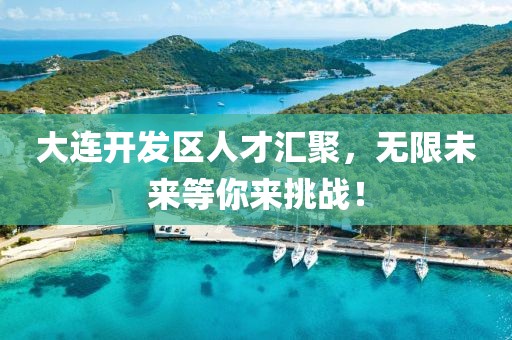 大连开发区人才汇聚，无限未来等你来挑战！